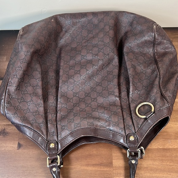 Gucci Brown Leather Sukey bag - Large - Picture 4 of 14